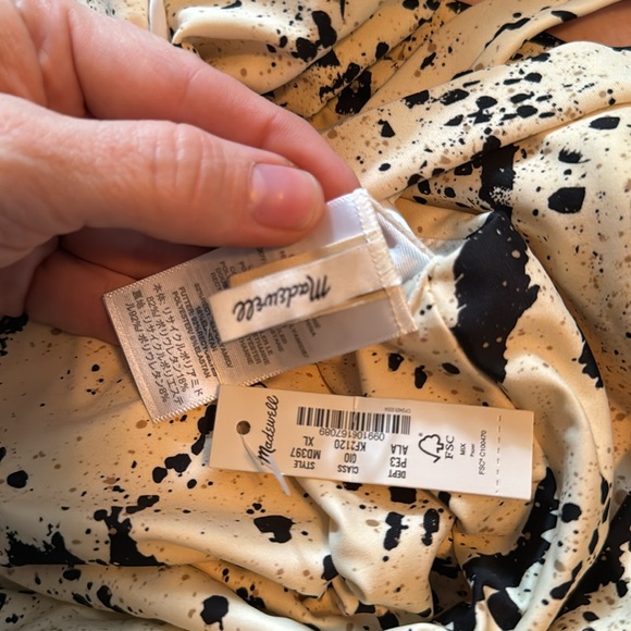 *NEW* MADEWELL SECOND WAVE MAILLOT SPECKLED TIGER ONE PIECE SWIMSUIT XL - Picture 10 of 11